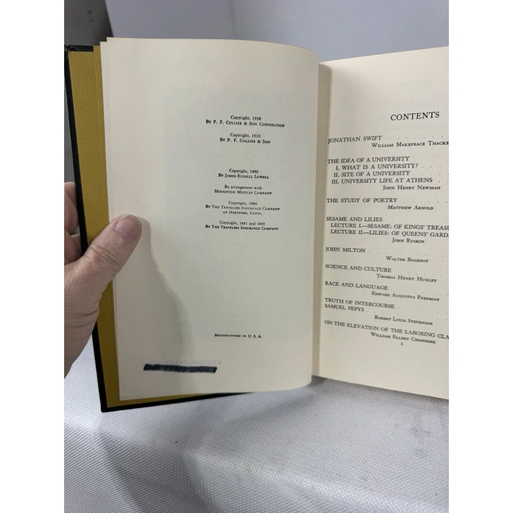 The Harvard‎ Classics Essays English And American 1980
